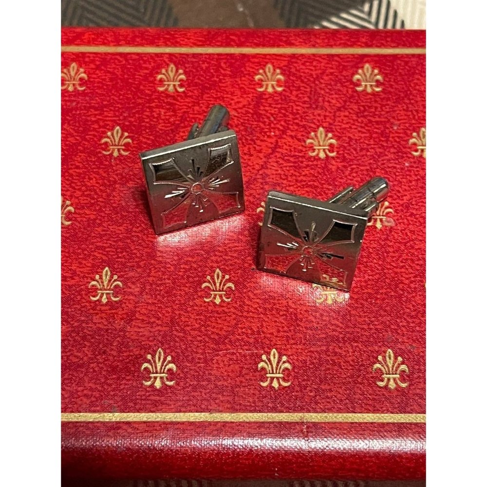 Sterling Silver Pitman-Keeler Etched Cuff Links